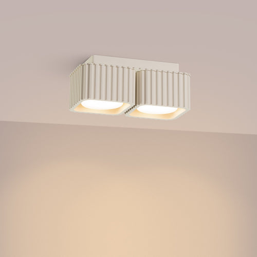 Sollux Lighting Plafondlamp RIFF 2 beige Gx53 - 20,5x10x8cm