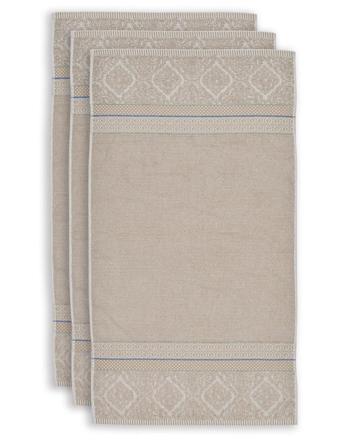 Pip Studio handdoek Soft Zellige - 55x100 cm - khaki - vtwonen shop