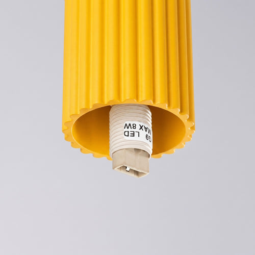 Sollux Lighting Plafondlamp HALO geel IP44 - 12x12x21cm