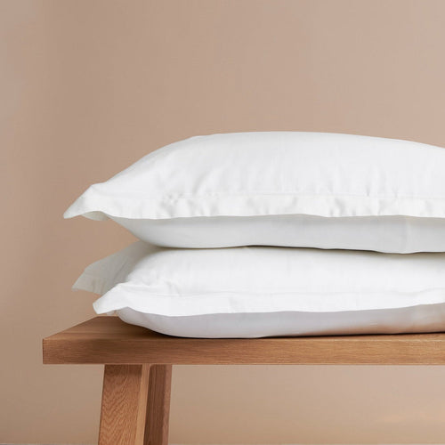Coco & Cici - TENCEL - Sateen Kussensloop Wit - 1 kussensloop 50x75