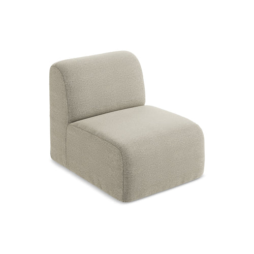 LaMiaSofa Bankmodule midden Cervo - bouclé - taupe - 70x94x75