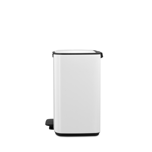 Brabantia Bo Pedaalemmer, 12 liter, stil sluitend, kunststof binnenemmer - White