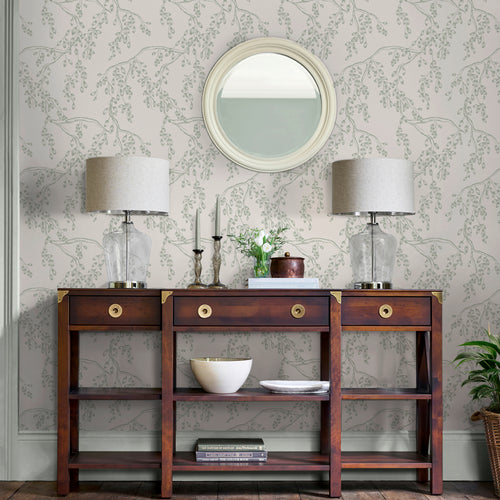 Laura Ashley Vliesbehang - Rainham Willow Sage