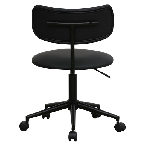 Furnhouse bureaustoel Roxy - Zwart - Kunstleer - 57x56x74