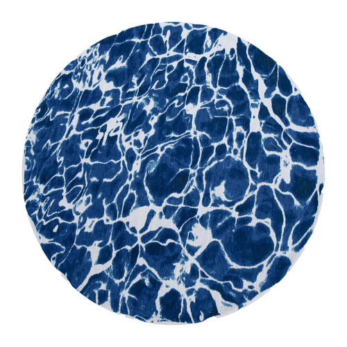 Louis De Poortere vloerkleed Surf - blauw - 240x240cm