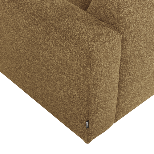 WOOOD 1,5-zits bank arm rechts Mojo Base - Bouclé - Geel/Bruin - 74x145x97