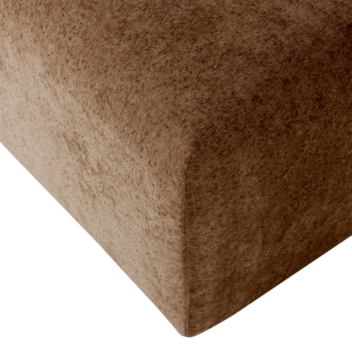 WOOOD hocker slub Umina - Chenille - Lichtbruin