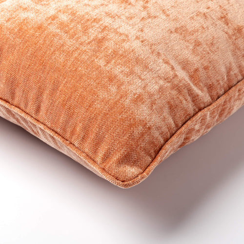 LEWY - sierkussen 45x45 cm - glansvelours - Brandied Melon - oranje