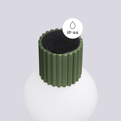 Sollux Lighting Wandlamp HALO olijfgroen IP44 - 12x17x12cm