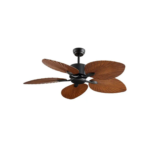 CristalRecord plafondventilator Palm - 1 lichts - 132  x 45   cm - zwart