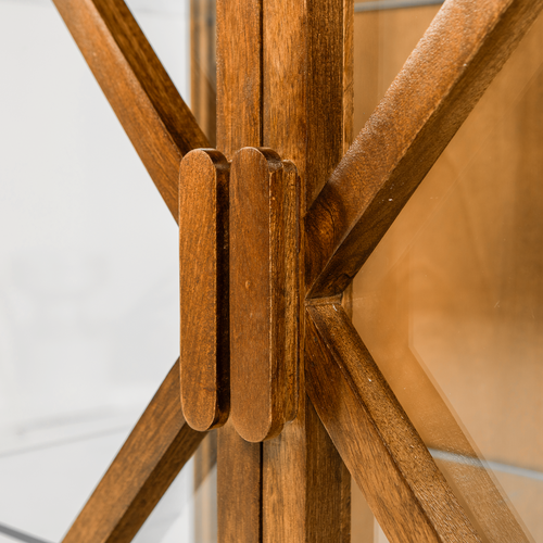 WOOOD kast 2-deurs Kella - Mango Hout - Naturel - 132x100x44