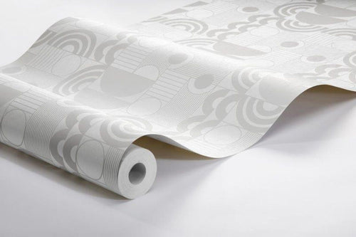 Borastapeter behang geometrische vormen grijs - 53 cm x 10.05 m - 660879