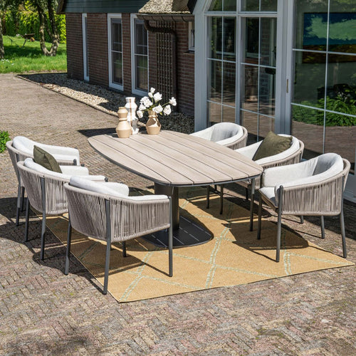 Garden Impressions Tuintafel Leona 230x110xH72 cm - donker grijs