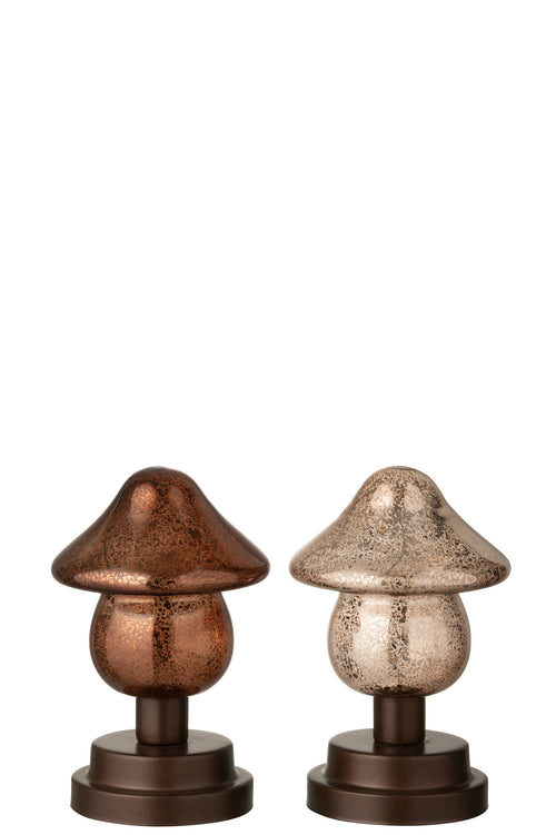 J-Line LED-lamp paddenstoel - 2 stuks - vtwonen shop