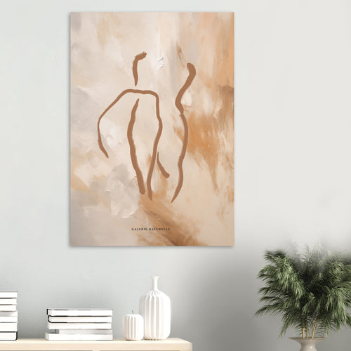 Artfulprints  Abstract - Golden touch 3   poster 30x40 cm
