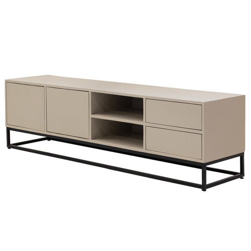 Giga Meubel Tv-Meubel Cervi - Mangohout/Metaal - Taupe - 180cm - vtwonen shop