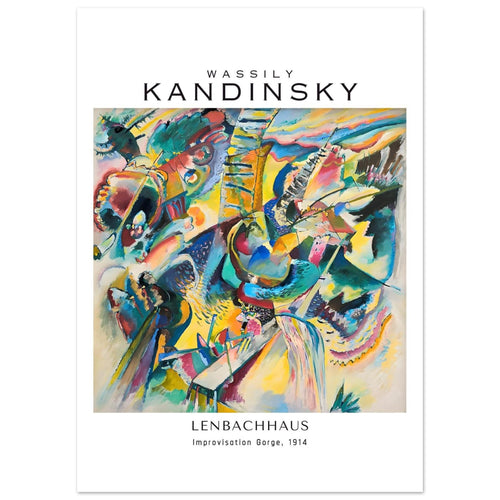 Artfulprints  Wassily Kandinsky - Improvisation Gorge   poster 50x70 cm