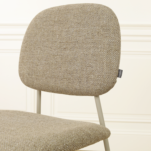 Nolon Jasmijn Eetkamerstoel  Taupe Melange - Grijsbeige - vtwonen shop