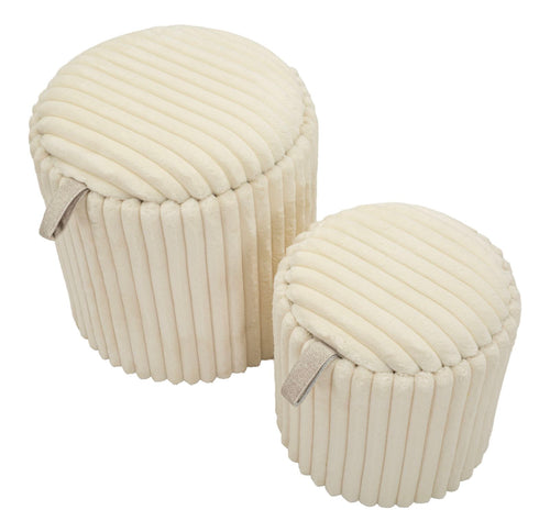 Mauro Ferretti poef - set van 2 - crème