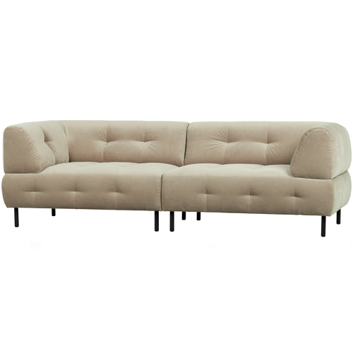 WOOOD 4-zits bank Lloyd - Velvet - Sea Salt - 75x245x90