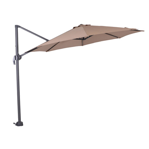 Hawaii parasol S - Ø300 cm - carbon black - taupe