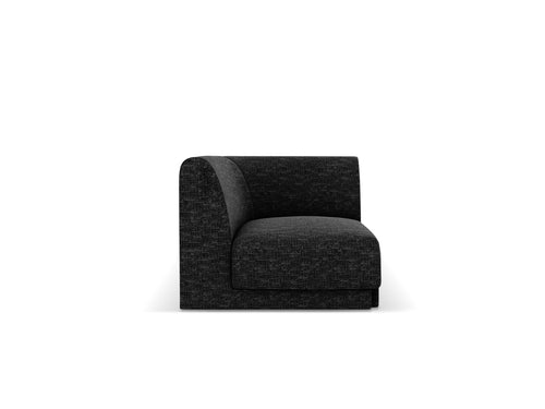 Micadoni Hoekmodule Miley structurele stof antraciet - 90x90x70cm