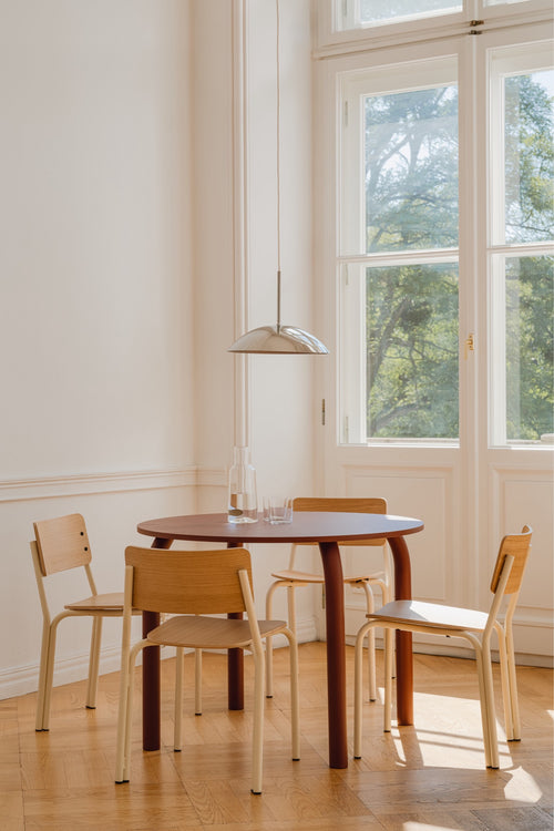 noo.ma MEKO Tafel - Oak & Auburn Red - vtwonen shop