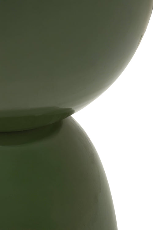 Mauro Ferretti Bijzettafel - ø31x46 cm - Glanzend groen