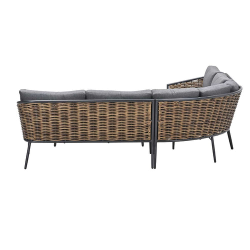 Garden Impressions lounge dining set San Vito donker grijs - 5-delig