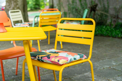 MaximaVida metalen tuinstoel Max XXL okergeel - doos per 2 stuks - vtwonen shop