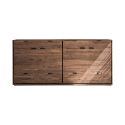 Tikamoon Massief notenhouten dressoir 200 cm - Bruin - vtwonen shop