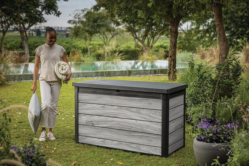 Keter Signature Opbergbox 757L - 151.7x72.5x90cm - Storm Grey - vtwonen shop