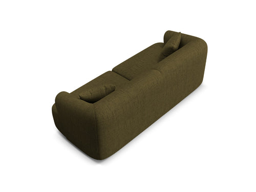 Cosmopolitan Design Modulaire bank Campi 3-zits, structurele stof groente - 90x220x70cm