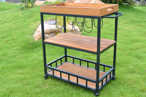 Sens-Line - Butler Trolley - 67x40x84cm - Acaciahout