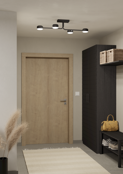 EGLO plafondlamp Clavellina - led - 89 cm - zwart/wit - dimbaar - vtwonen shop