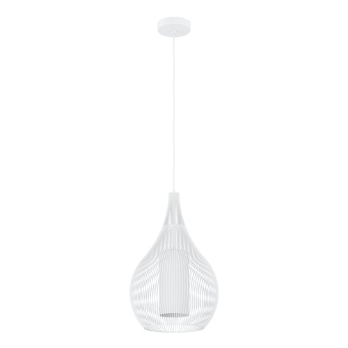 EGLO hanglamp Razoni 1 - e27 - ø 42,5 cm - wit - glas - vtwonen shop
