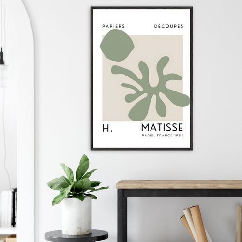 Artfulprints Poster Matisse – Echoes of the sea   - 50x70 cm - Groen