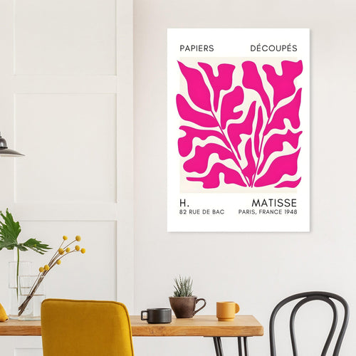 Artfulprints Poster Matisse – Seabed shapes pink   - 70x100 cm - Roze