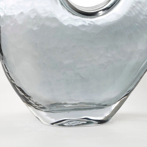 Mica Decorations Jay Vaas - L18 x B8 x H23 cm - Glas - Grijs