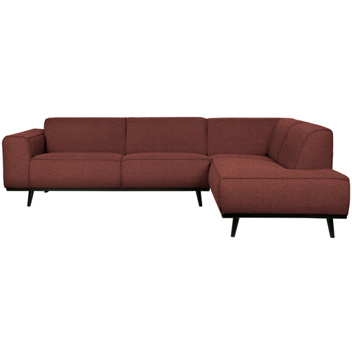 WOOOD hoekbank rechts Statement - Bouclé - Chestnut - 77x274x210