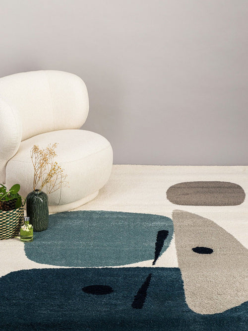 AFK Living vloerkleed Collage - zeer zacht - blauw - 200 x 290 cm - vtwonen shop