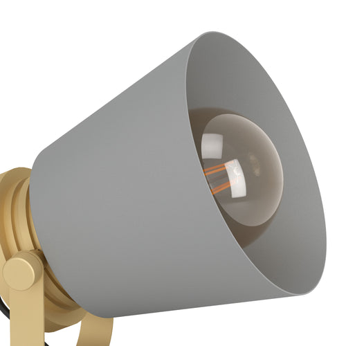 EGLO tafellamp Twicken - e27 - 19,5 cm - grijs/goud -staal