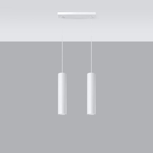 Sollux Lighting Hanglamp LAGOS 2 wit - 30x6x90cm