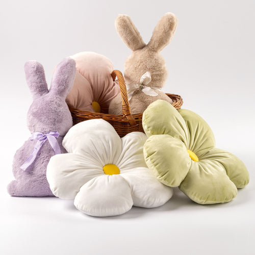 Textino sierkussen Bunny - paars - 44x25 cm