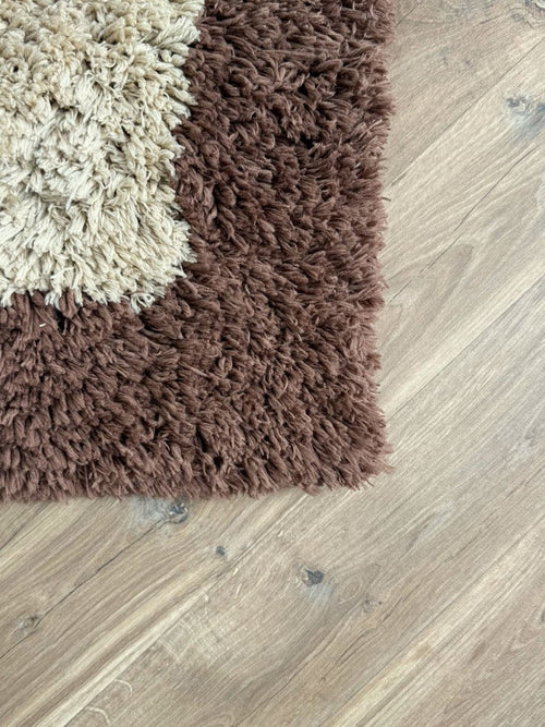 Interieur05 vloerkleed Pilo - hoogpolig - beige/bruin - 240 x 340 cm