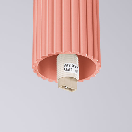 Sollux Lighting Plafondlamp HALO perzik IP44 - 12x12x21cm