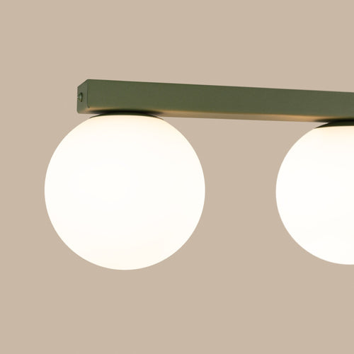 Sollux Lighting Plafondlamp YOLI 4 olijfgroen - 88x12x14,5cm