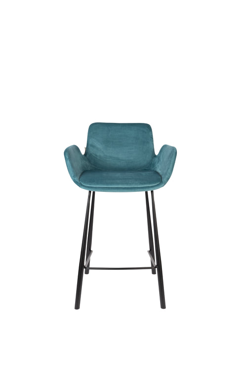 Zuiver Brit Barkruk Blauw - Set van 2 - vtwonen shop