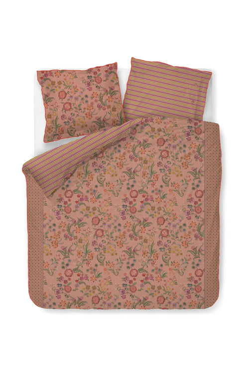 Pip Studio Dekbedovertrek Coco Flower - 200 x 200/220 cm - Koraal