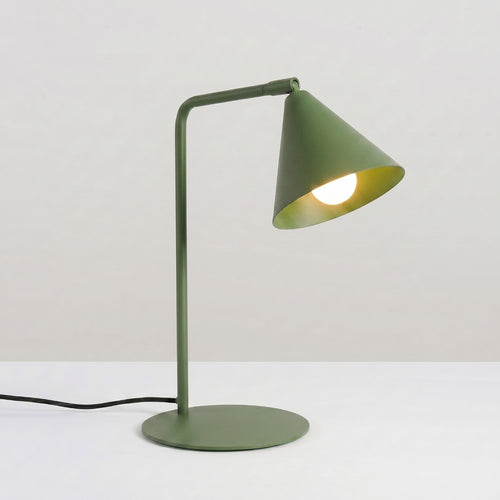 Sollux Lighting Tafellamp NOX olijfgroen - 18x18x35cm